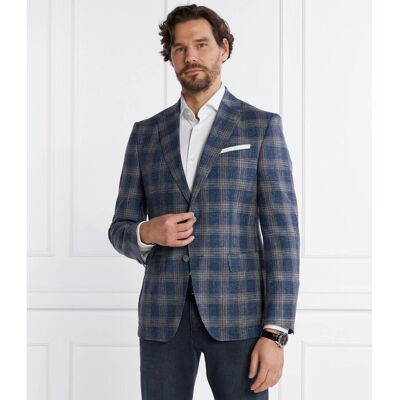 Boss BLACK Wełniana marynarka H-Hutson-233 Slim Fit z dodatkiem lnu granatowy 52 Boss BLACK Wełniana marynarka H-Hutson-233 Slim Fit z dodatkiem lnu granatowy 52