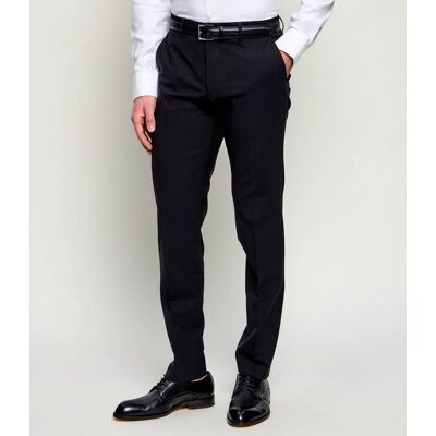 Boss BLACK Wełniane spodnie H-Lenon-MM-224 Regular Fit czarny 94 Boss BLACK Wełniane spodnie H-Lenon-MM-224 Regular Fit czarny 94