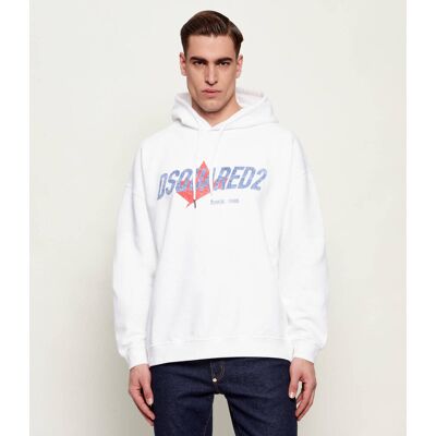 Dsquared2 Bluza Relaxed fit biały XL Dsquared2 Bluza Relaxed fit biały XL