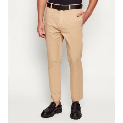HUGO Spodnie chino David251D Slim Fit beżowy 30/32 HUGO Spodnie chino David251D Slim Fit beżowy 30/32