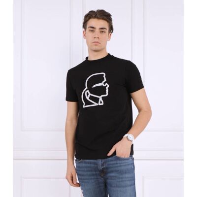 Karl Lagerfeld T-shirt CREWNECK Regular Fit czarny M Karl Lagerfeld T-shirt CREWNECK Regular Fit czarny M