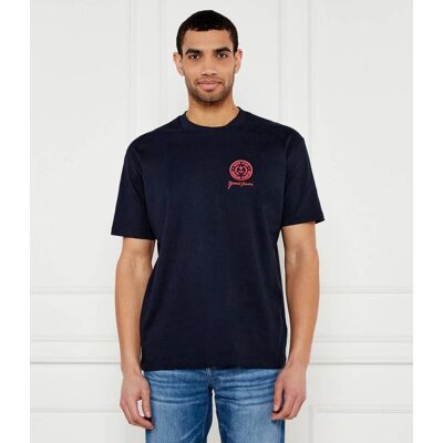 Guess Jeans T-shirt EMBROIDE Oversize fit granatowy L Guess Jeans T-shirt EMBROIDE Oversize fit granatowy L