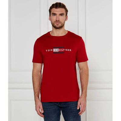 Tommy Hilfiger T-shirt FLAG EMBRO Regular Fit czerwony L Tommy Hilfiger T-shirt FLAG EMBRO Regular Fit czerwony L