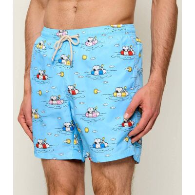 ST.Barth Szorty kąpielowe LIGHTING SNOPPY CHILL YACHT ST.BARTH X PEANUTS Regular Fit błękitny XL ST.Barth Szorty kąpielowe LIGHTING SNOPPY CHILL YACHT ST.BARTH X PEANUTS Regular Fit błękitny XL
