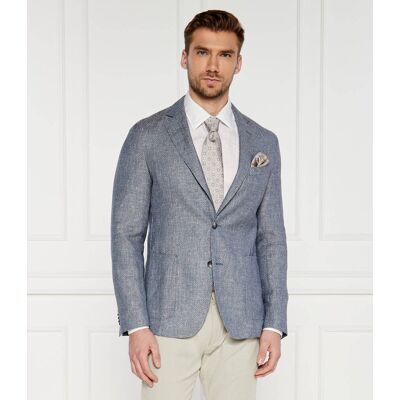 Boss BLACK Wełniana marynarka C-Hanry Slim Fit z dodatkiem lnu niebieski 52 Boss BLACK Wełniana marynarka C-Hanry Slim Fit z dodatkiem lnu niebieski 52