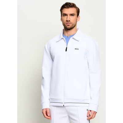 Boss GREEN Bluza SW_Member FZ Regular Fit biały S Boss GREEN Bluza SW_Member FZ Regular Fit biały S