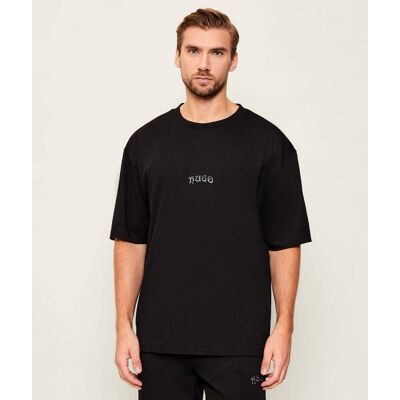 HUGO T-shirt Dadsu Oversize fit czarny XXL HUGO T-shirt Dadsu Oversize fit czarny XXL