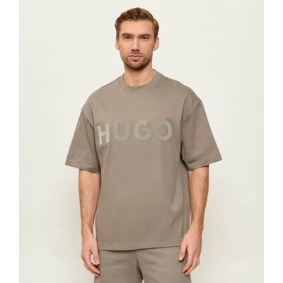 HUGO T-shirt Dinkee Oversize fit beżowy XXL HUGO T-shirt Dinkee Oversize fit beżowy XXL