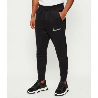 Dsquared2 Spodnie dresowe DEAN Tapered fit czarny XXXL Dsquared2 Spodnie dresowe DEAN Tapered fit czarny XXXL