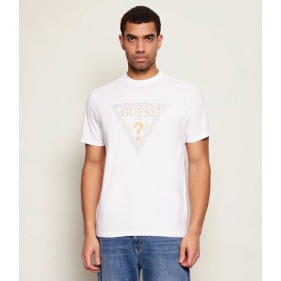 Guess T-shirt GOLDEN TRIANGLE Regular Fit biały L Guess T-shirt GOLDEN TRIANGLE Regular Fit biały L