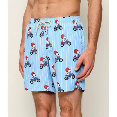 ST.Barth Szorty kąpielowe LIGHTING SNOPPY ST.BARTH X PEANUTS Regular Fit błękitny M ST.Barth Szorty kąpielowe LIGHTING SNOPPY ST.BARTH X PEANUTS Regular Fit błękitny M