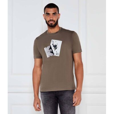Giorgio Armani Emporio Armani T-shirt Regular Fit brązowy L Giorgio Armani Emporio Armani T-shirt Regular Fit brązowy L