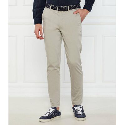 Boss BLACK Spodnie P-Kaiton1 Slim Fit beżowy 48 Boss BLACK Spodnie P-Kaiton1 Slim Fit beżowy 48