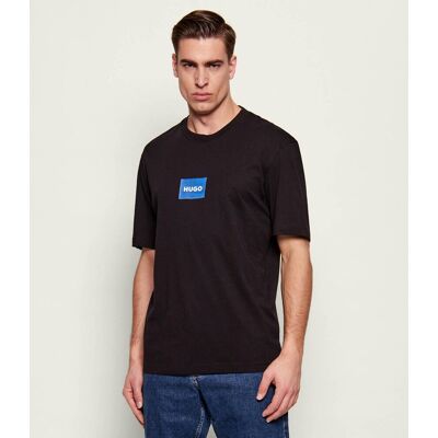 Hugo Blue T-shirt Nayonix Regular Fit czarny XL Hugo Blue T-shirt Nayonix Regular Fit czarny XL