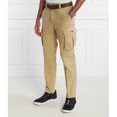 Aeronautica Militare Spodnie cargo Regular Fit piaskowy 50 Aeronautica Militare Spodnie cargo Regular Fit piaskowy 50