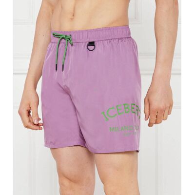 Iceberg Szorty kąpielowe Regular Fit lawendowy L Iceberg Szorty kąpielowe Regular Fit lawendowy L