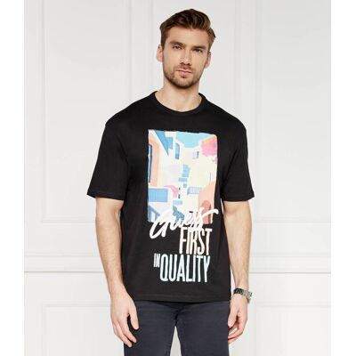 Guess T-shirt Relaxed fit czarny M Guess T-shirt Relaxed fit czarny M