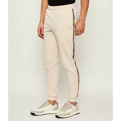 EA7 Spodnie dresowe Slim Fit beżowy S EA7 Spodnie dresowe Slim Fit beżowy S