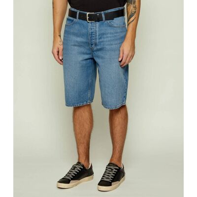 Hugo Blue Jeansowe szorty Skate shorts Straight fit niebieski 34 Hugo Blue Jeansowe szorty Skate shorts Straight fit niebieski 34