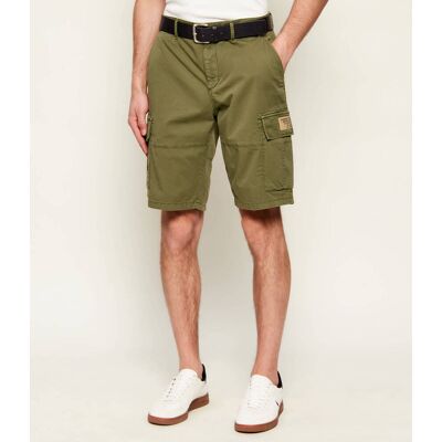 Aeronautica Militare Szorty Regular Fit zielony 50 Aeronautica Militare Szorty Regular Fit zielony 50