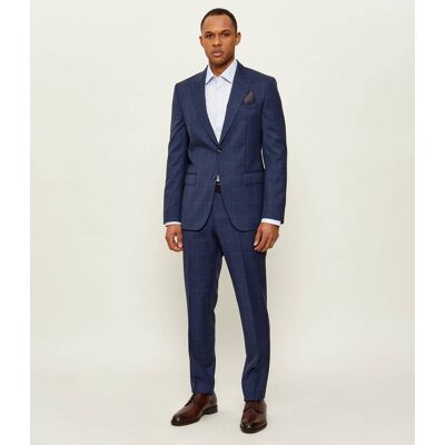 Boss BLACK Wełniany garnitur H-Huge-2Pcs-Peak-253 Slim Fit grafitowy 52 Boss BLACK Wełniany garnitur H-Huge-2Pcs-Peak-253 Slim Fit grafitowy 52