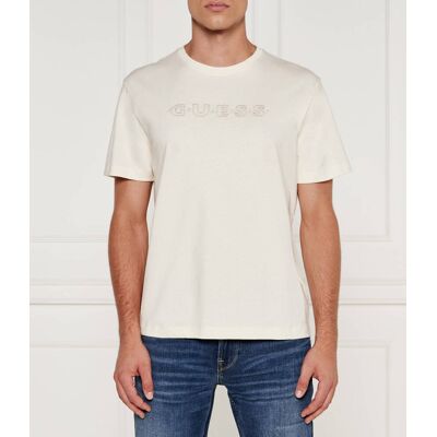 Guess Jeans T-shirt Regular Fit ecru XL Guess Jeans T-shirt Regular Fit ecru XL
