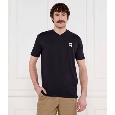 Karl Lagerfeld T-shirt Regular Fit granatowy XXL Karl Lagerfeld T-shirt Regular Fit granatowy XXL