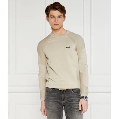 Boss GREEN Sweter Perform-X_CN Regular Fit beżowy S Boss GREEN Sweter Perform-X_CN Regular Fit beżowy S