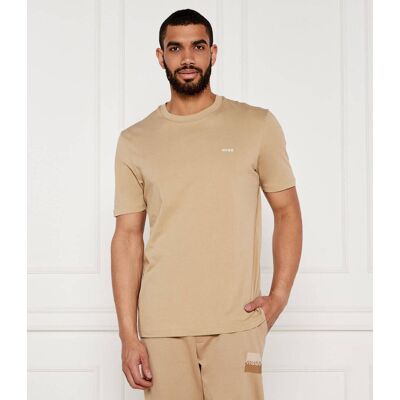 HUGO T-shirt Dero222 Regular Fit beżowy S HUGO T-shirt Dero222 Regular Fit beżowy S