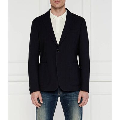 Boss BLACK Wełniana marynarka Hanry Slim Fit granatowy 52 Boss BLACK Wełniana marynarka Hanry Slim Fit granatowy 52