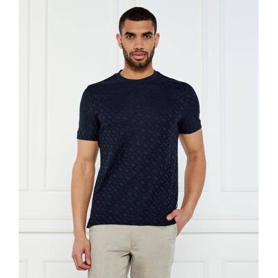 Boss BLACK T-shirt H-Thompson 80 Regular Fit mercerised granatowy XXL Boss BLACK T-shirt H-Thompson 80 Regular Fit mercerised granatowy XXL
