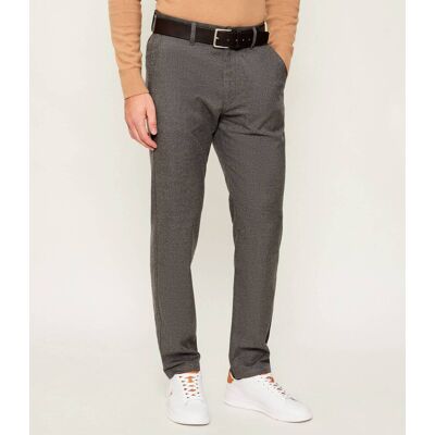 Boss ORANGE Spodnie chino DS-5 Tapered fit szary 30/32 Boss ORANGE Spodnie chino DS-5 Tapered fit szary 30/32