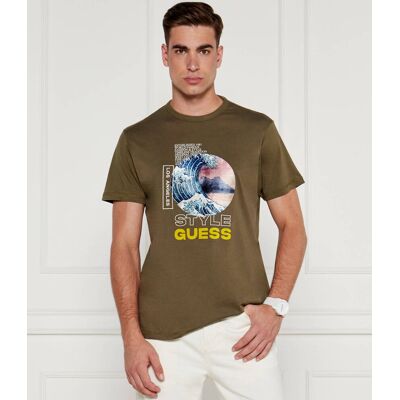 Guess T-shirt Regular Fit khaki XL Guess T-shirt Regular Fit khaki XL