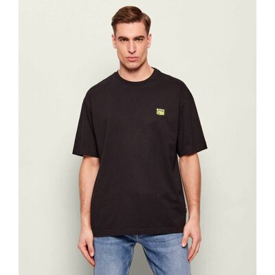 Boss ORANGE T-shirt Te_Brutalism Relaxed fit czarny S Boss ORANGE T-shirt Te_Brutalism Relaxed fit czarny S