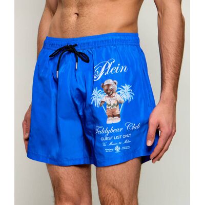 Philipp Plein Szorty kąpielowe Regular Fit niebieski M Philipp Plein Szorty kąpielowe Regular Fit niebieski M
