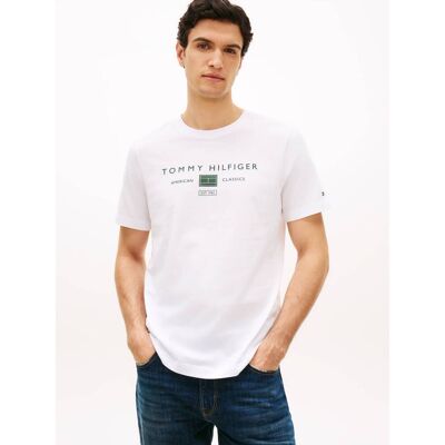 Tommy Hilfiger T-shirt Regular Fit biały XS Tommy Hilfiger T-shirt Regular Fit biały XS