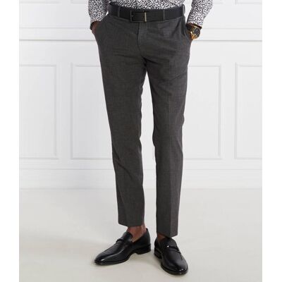 Boss BLACK Spodnie Genius Slim Fit z dodatkiem wełny grafitowy 46 Boss BLACK Spodnie Genius Slim Fit z dodatkiem wełny grafitowy 46