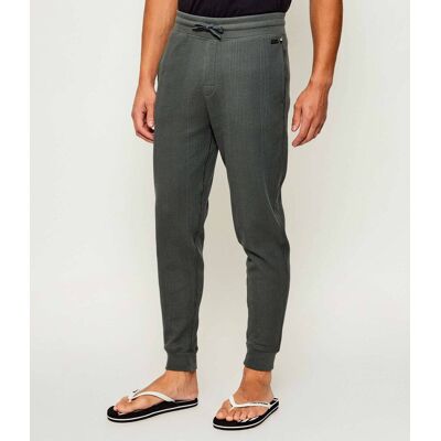 Boss BLACK Spodnie dresowe Structure Regular Fit zielony L Boss BLACK Spodnie dresowe Structure Regular Fit zielony L