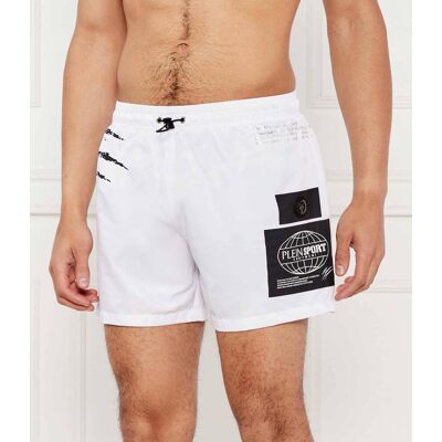 Plein Sport Szorty kąpielowe Regular Fit biały S Plein Sport Szorty kąpielowe Regular Fit biały S