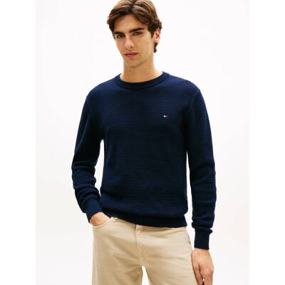 Tommy Hilfiger Sweter SEASONAL Regular Fit granatowy XL Tommy Hilfiger Sweter SEASONAL Regular Fit granatowy XL