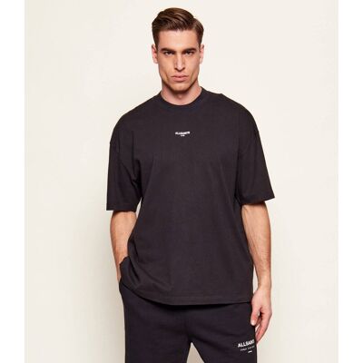 AllSaints T-shirt MIKRO Oversize fit czarny M AllSaints T-shirt MIKRO Oversize fit czarny M