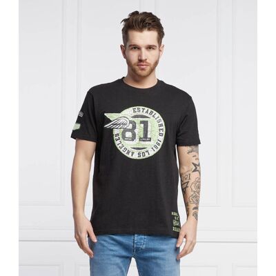 Guess T-shirt WINGY Regular Fit czarny M Guess T-shirt WINGY Regular Fit czarny M