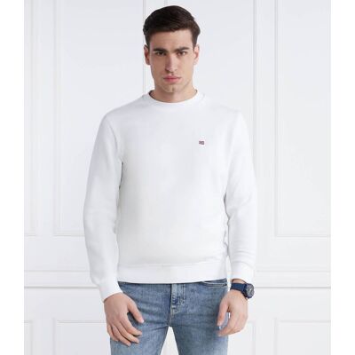 Napapijri Bluza BALIS CREW SUM 2 Regular Fit biały XXL Napapijri Bluza BALIS CREW SUM 2 Regular Fit biały XXL