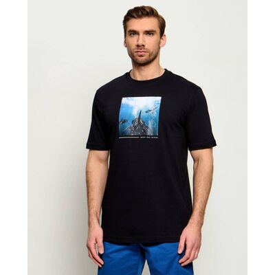 Boss ORANGE T-shirt Te_Creature Regular Fit czarny L Boss ORANGE T-shirt Te_Creature Regular Fit czarny L