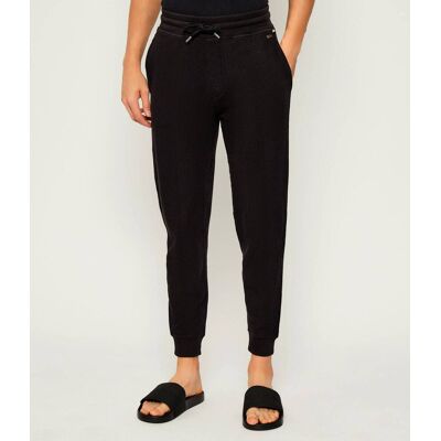 Boss BLACK Spodnie dresowe Structure Regular Fit czarny L Boss BLACK Spodnie dresowe Structure Regular Fit czarny L
