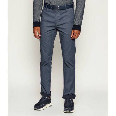 Boss ORANGE Spodnie chino Slim Fit stretch granatowy 33/34 Boss ORANGE Spodnie chino Slim Fit stretch granatowy 33/34