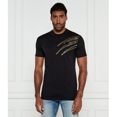 Plein Sport T-shirt Lamina Scratch Loose fit czarny L Plein Sport T-shirt Lamina Scratch Loose fit czarny L