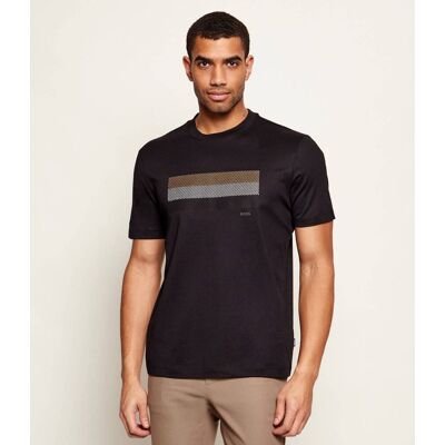 Boss BLACK T-shirt C-Taut 10 Regular Fit mercerised czarny S Boss BLACK T-shirt C-Taut 10 Regular Fit mercerised czarny S