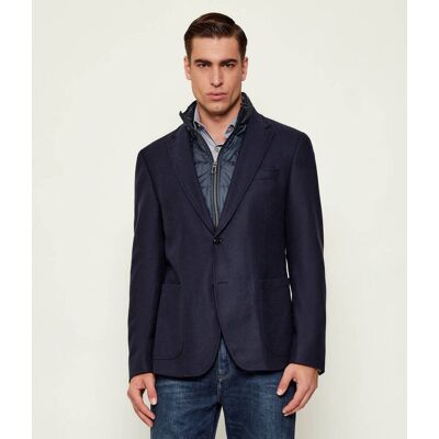 Joop! Marynarka 2w1 Hectic Slim Fit z dodatkiem wełny granatowy 50 Joop! Marynarka 2w1 Hectic Slim Fit z dodatkiem wełny granatowy 50