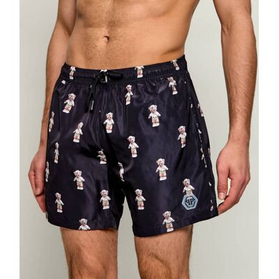 Philipp Plein Szorty kąpielowe Regular Fit czarny S Philipp Plein Szorty kąpielowe Regular Fit czarny S